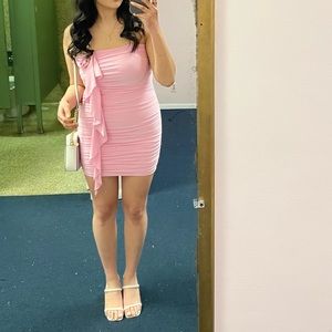 Pink Rose Mini Dress